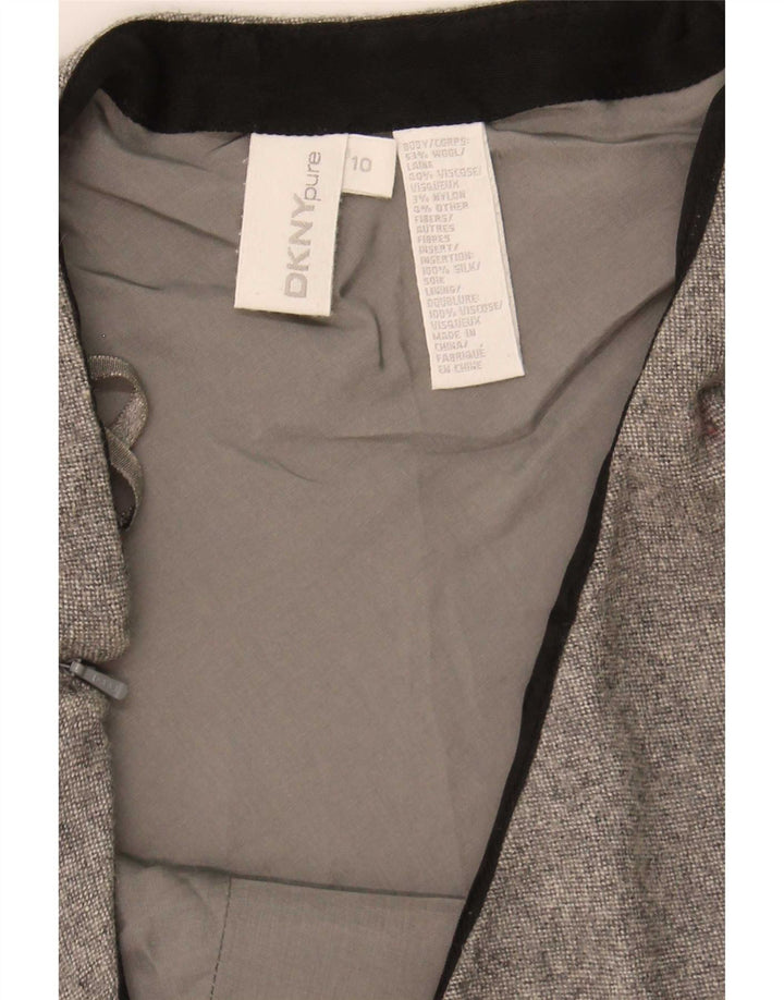 Γυναικεία φούστα Dkny A-Line US 10 Large W32 Γκρι μαλλί