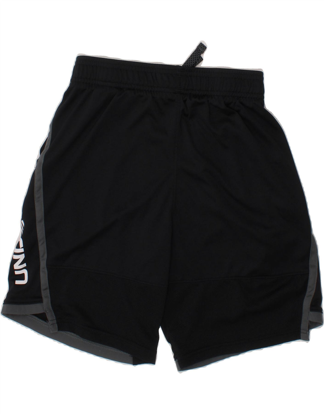 UNDER ARMOUR Boys Graphic Sport Shorts 9-10 Years Medium  Black Polyester Vintage Under Armour and Second-Hand Under Armour from Messina Hembry 