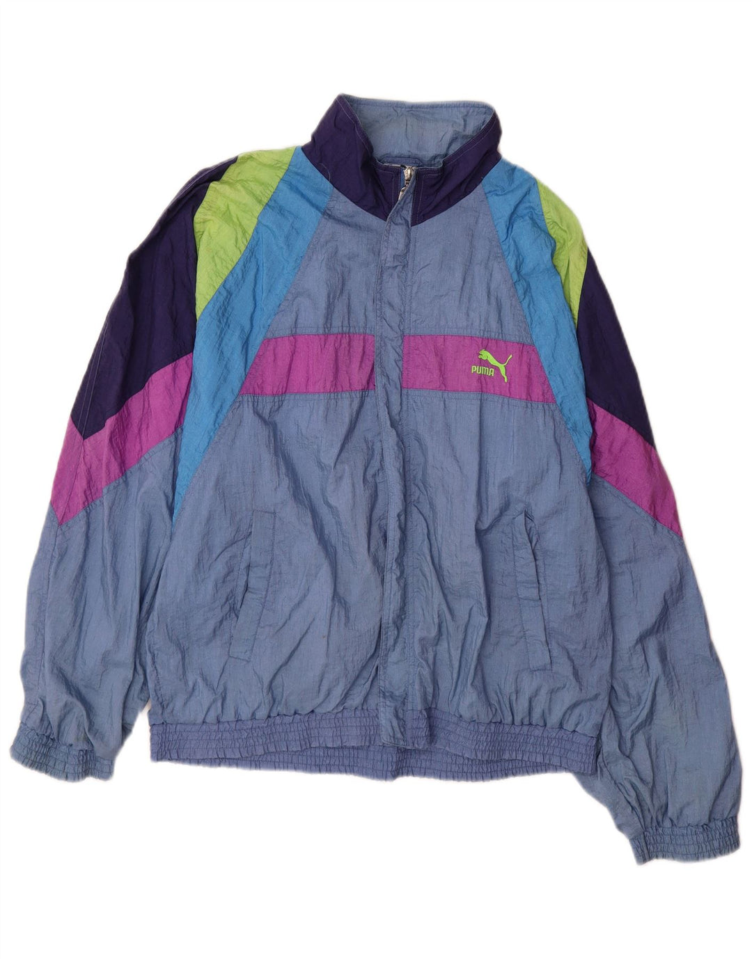 Ανδρική φόρμα PUMA Μπουφάν μεσαίου μπλε χρώματος πολυαμίδης