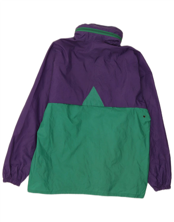 K-Way Ανδρικό μπουφάν βροχής με κουκούλα UK 38 Medium Purple Colourblock Polyamide
