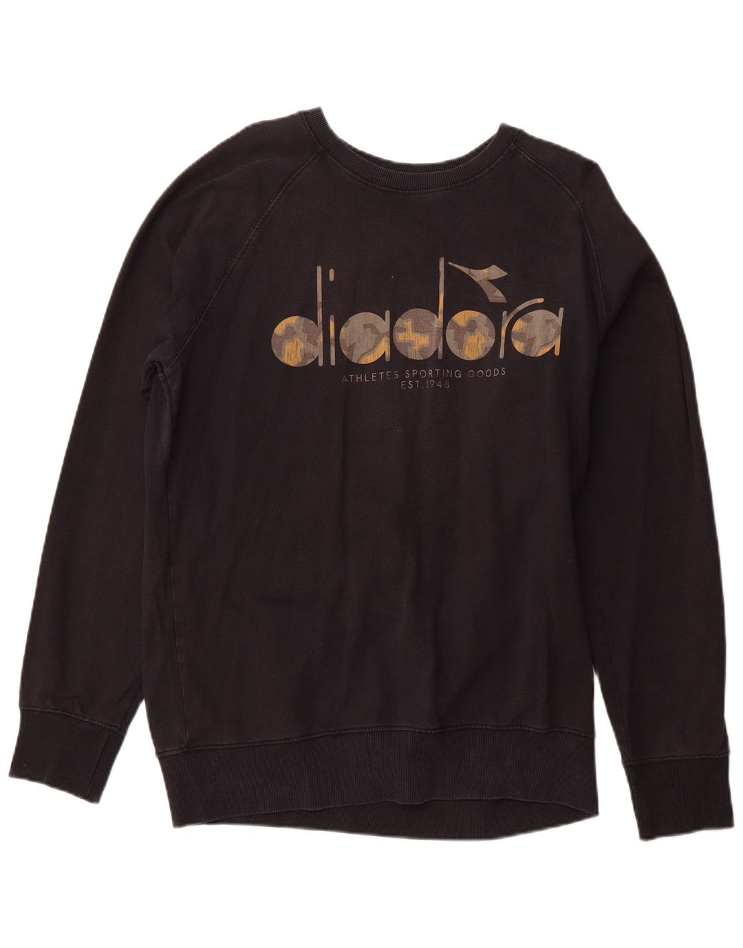 DIADORA Ανδρικό γραφικό φούτερ Jumper XL Μαύρο βαμβακερό