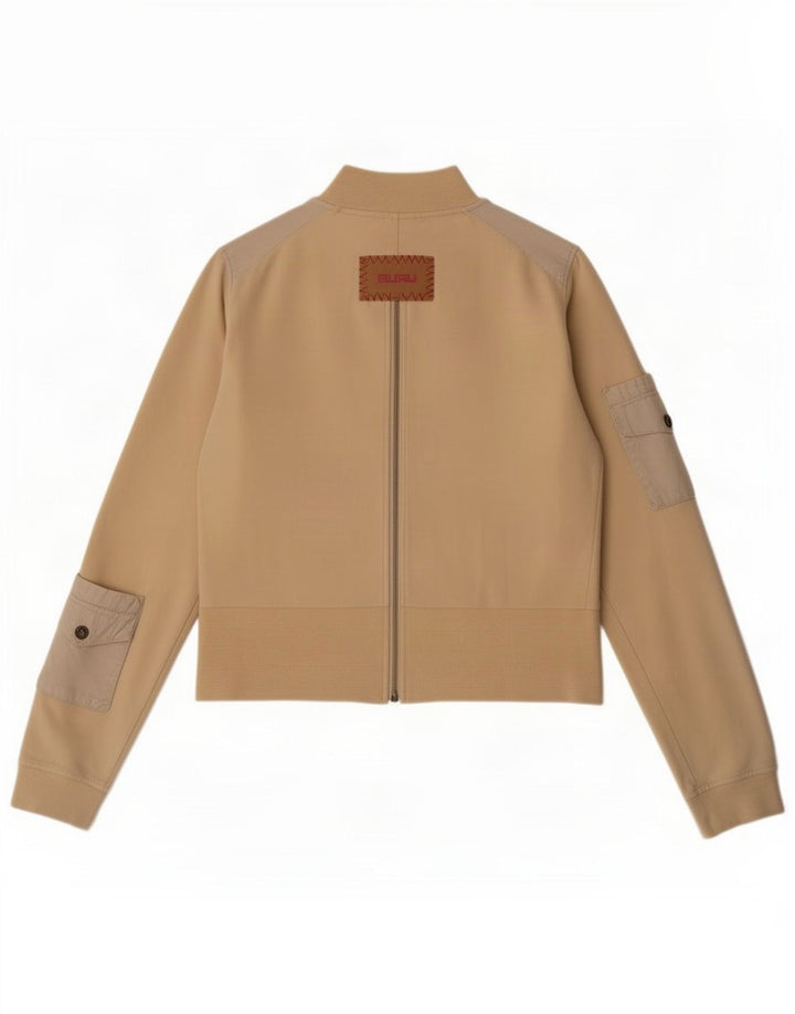 Guru Γυναικείο Utility Jacket UK 12 Medium Beige Colourblock Cotton
