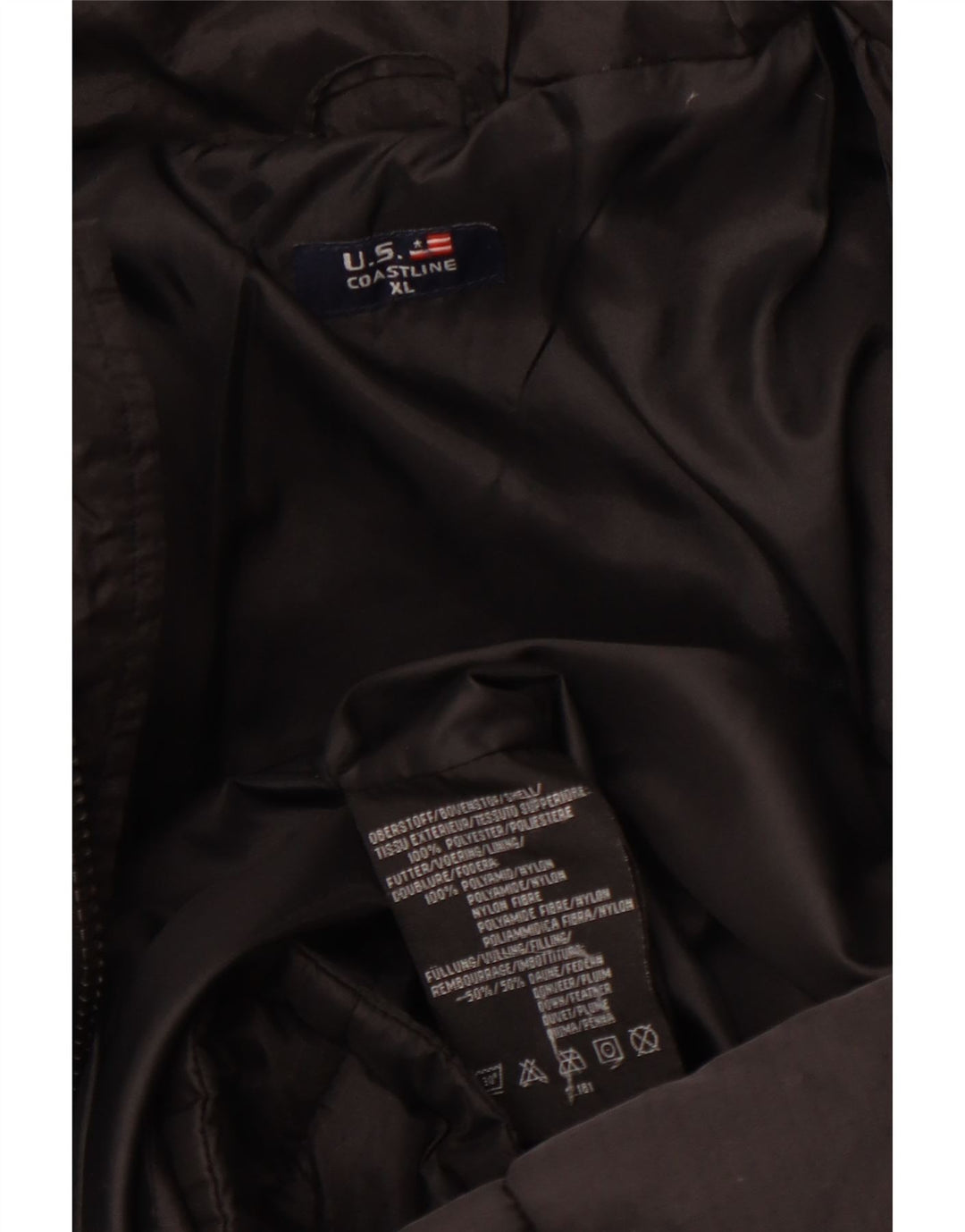 Vintage Ανδρικό μπουφάν UK 42 XL Μαύρο Πολυεστέρας