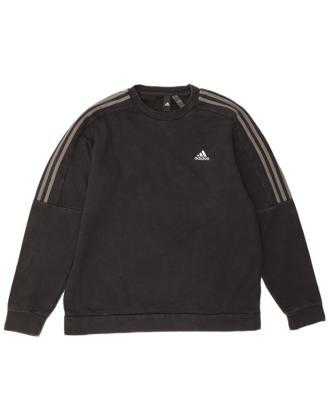 Ανδρικό φούτερ Adidas Jumper μεγάλο μαύρο βαμβακερό