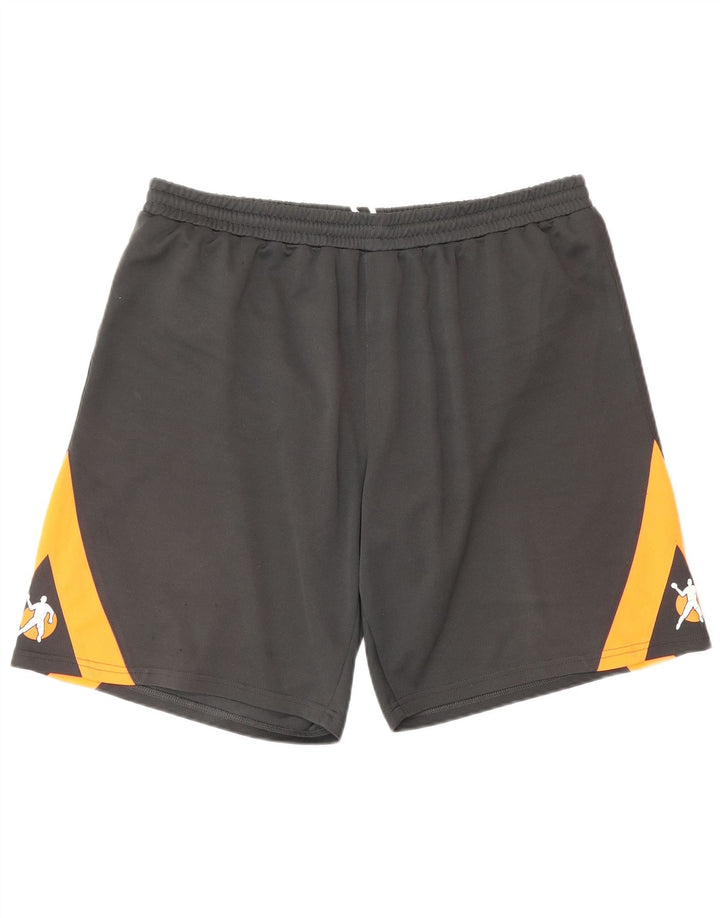 Ανδρικό γραφικό αθλητικό σορτς VINTAGE 2XL Γκρι Colourblock