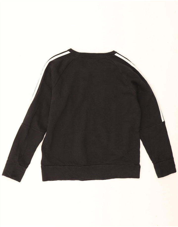 Adidas Γυναικεία Φούτερ Jumper UK 12/14 Μεσαίο μαύρο βαμβακερό