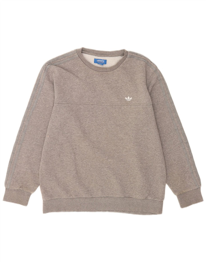 Ανδρικό φούτερ Adidas Jumper με μεγάλο γκρι βαμβακερό φούτερ