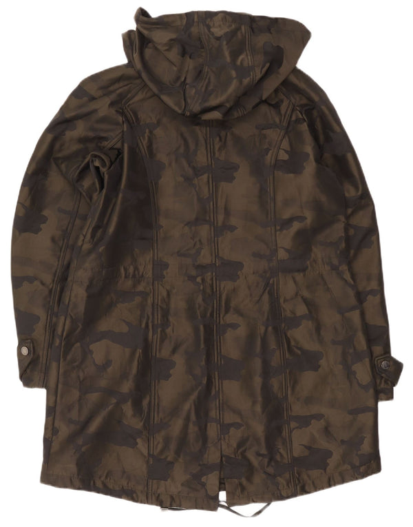 Michael Kors Γυναικείο μπουφάν παρκά με κουκούλα UK 18 XL Χακί Καμουφλάζ Πολυεστέρας