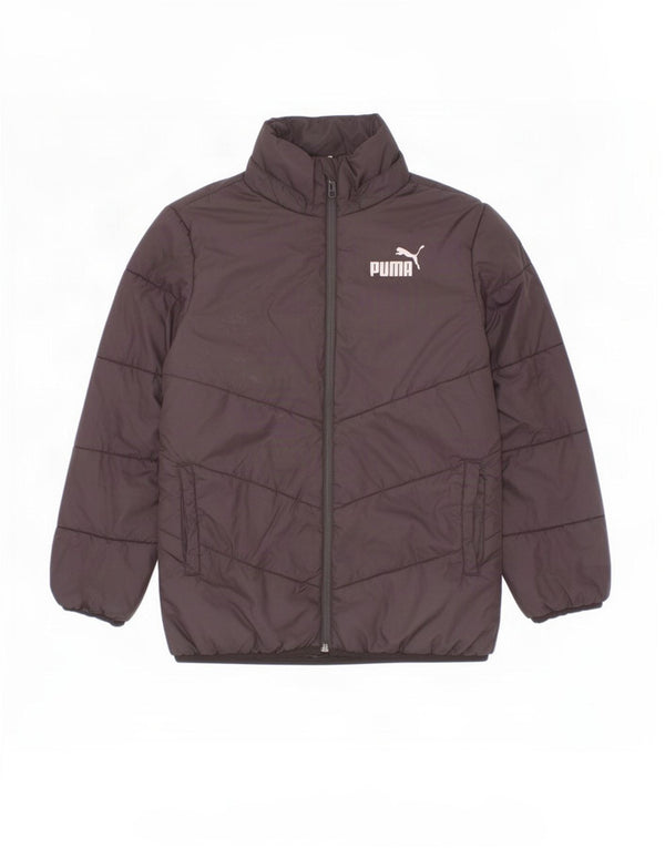 Puma Boys Graphic Padded Jacket 9-10 Years Black Polyester