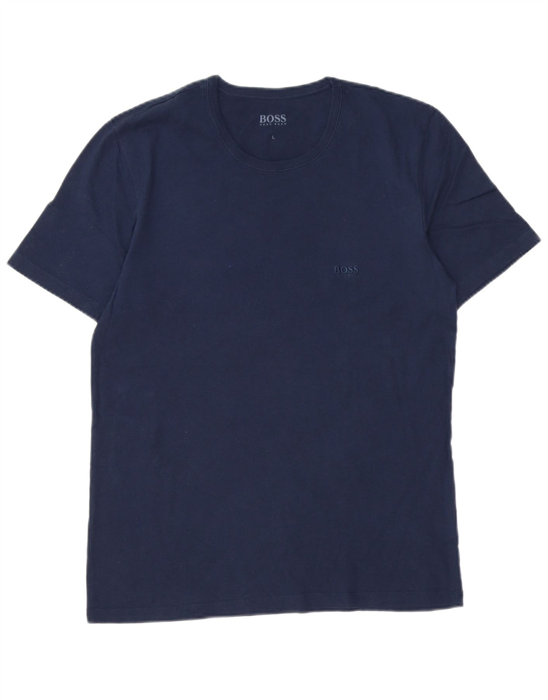 Ανδρικό T-Shirt HUGO BOSS Top Large Navy Blue από βαμβάκι