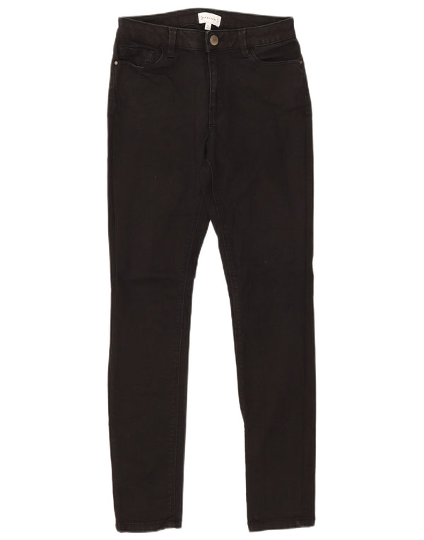 WAREHOUSE Γυναικεία Skinny Jeans UK 10 Small W28 L30 Black Cotton