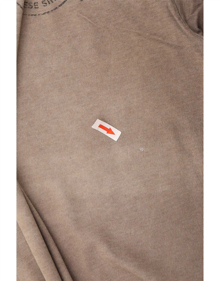Ανδρικό γραφικό μπλουζάκι Dainese Top μεσαίο καφέ βαμβακερό