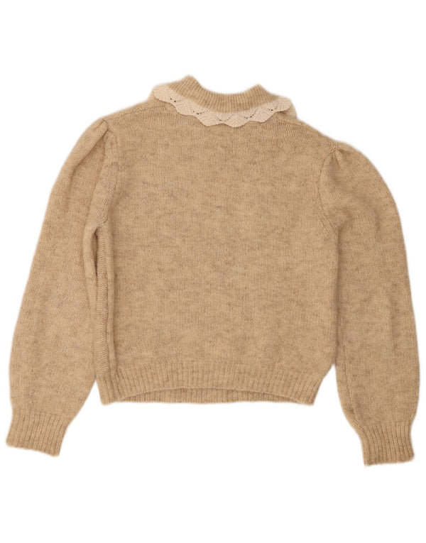 Πουλόβερ Zara Girls Polo Neck Jumper 13-14 ετών Μπεζ