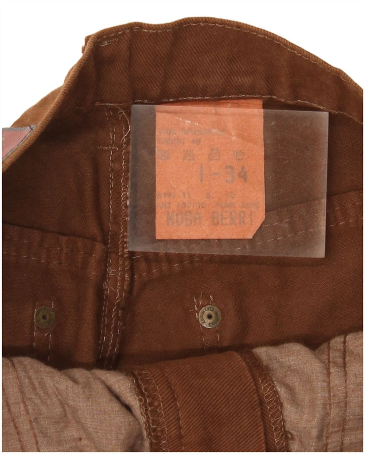 Ανδρικό ψηλόμεσο τζιν BERRI W34 L34 Καφέ βαμβακερό