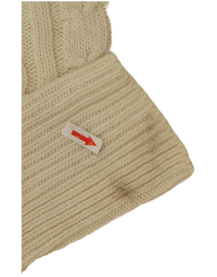Marks & Spencer Γυναικείο πουλόβερ με λαιμόκαυστο UK 16 Large Beige Polyester