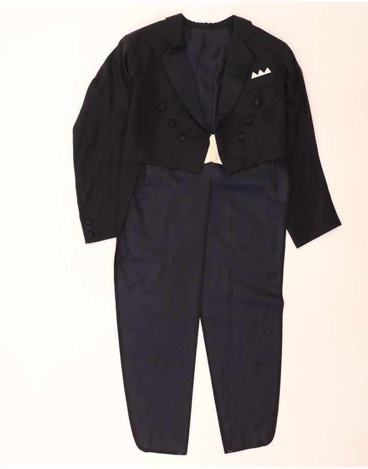 Vintage Ανδρικό σακάκι με 3 κουμπιά σακάκι UK 38 Medium Navy Blue Colourblock