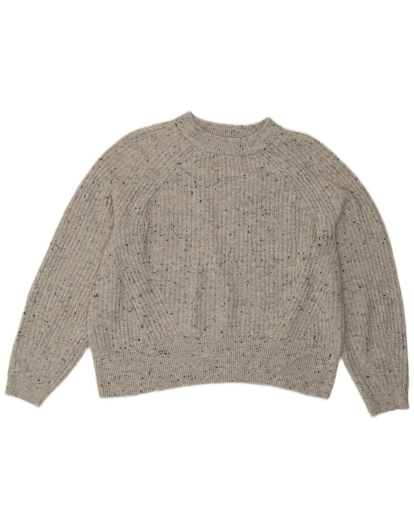 Marks & Spencer Γυναικείο πουλόβερ με λαιμόκοψη UK 16 Large Grey Flecked