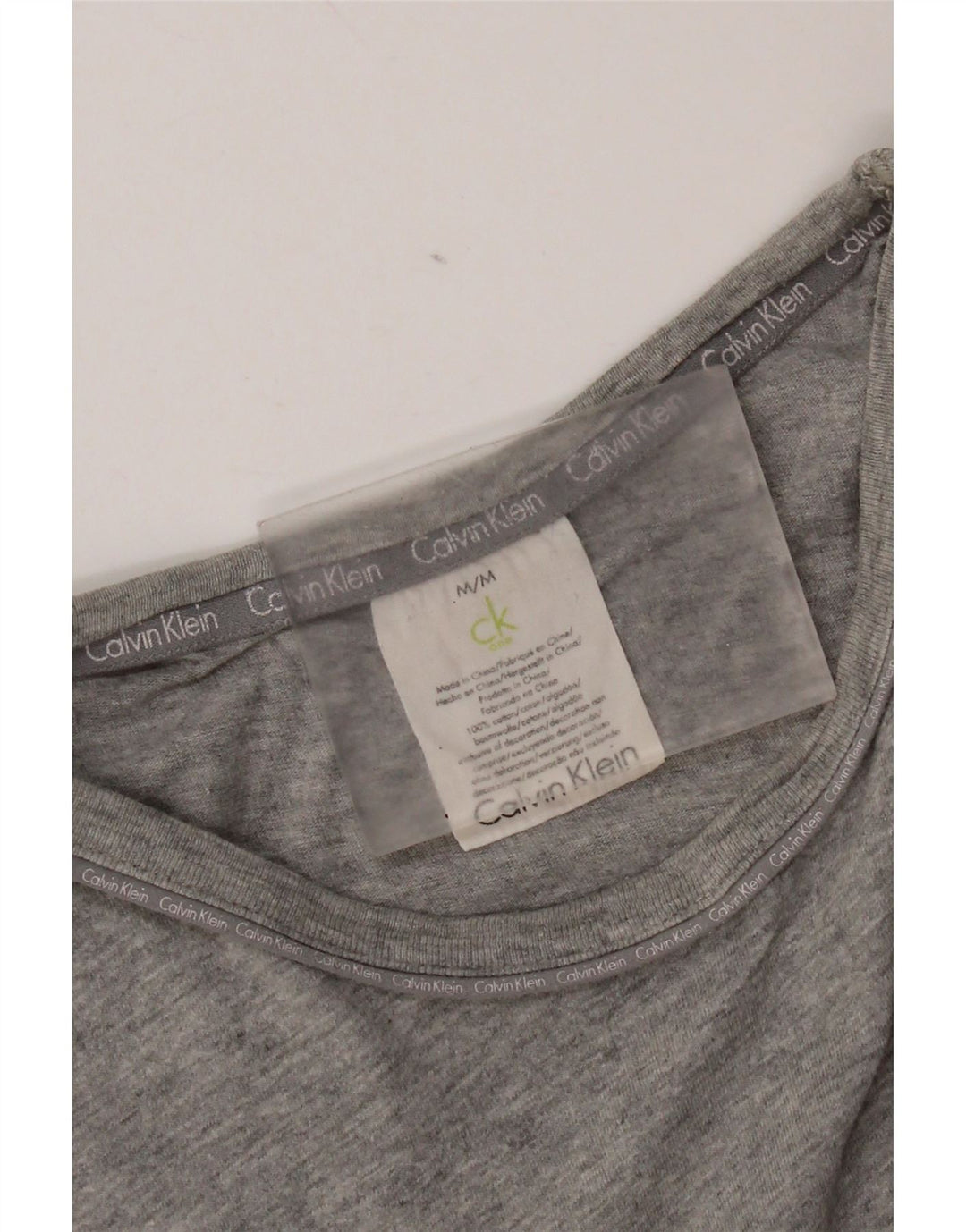 Ανδρικό T-Shirt Calvin Klein Τοπ μεσαίου γκρι βαμβακερό