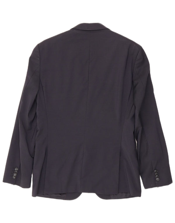 Hugo Boss Ανδρικό σακάκι μπλέιζερ με 2 κουμπιά EU 46 Small Navy Blue Virgin Wool