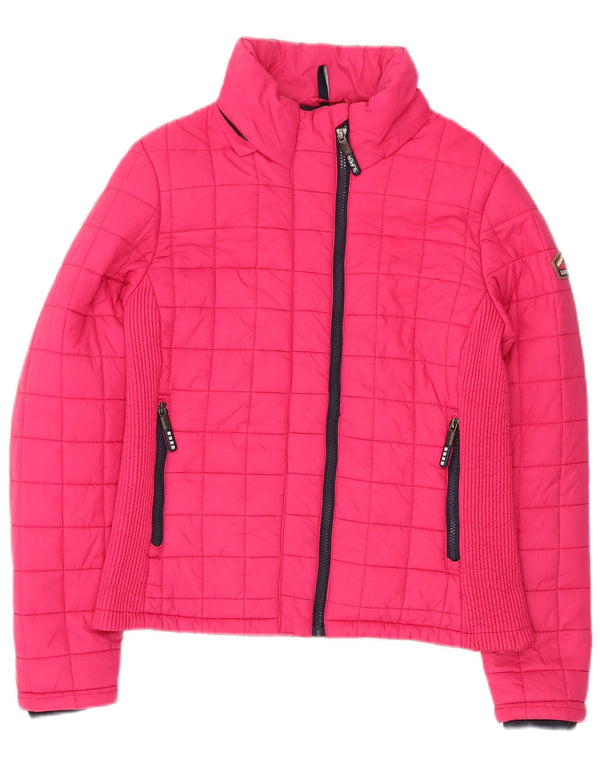 Γυναικείο μπουφάν με επένδυση SUPERDRY UK 18 XL Pink Nylon