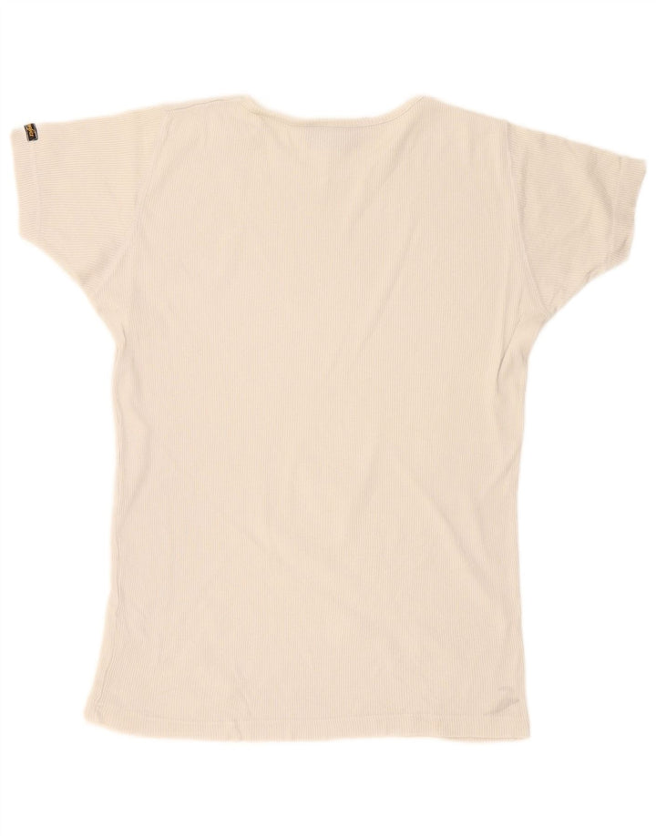 Ανδρικό T-Shirt Wrangler Top Medium Off White