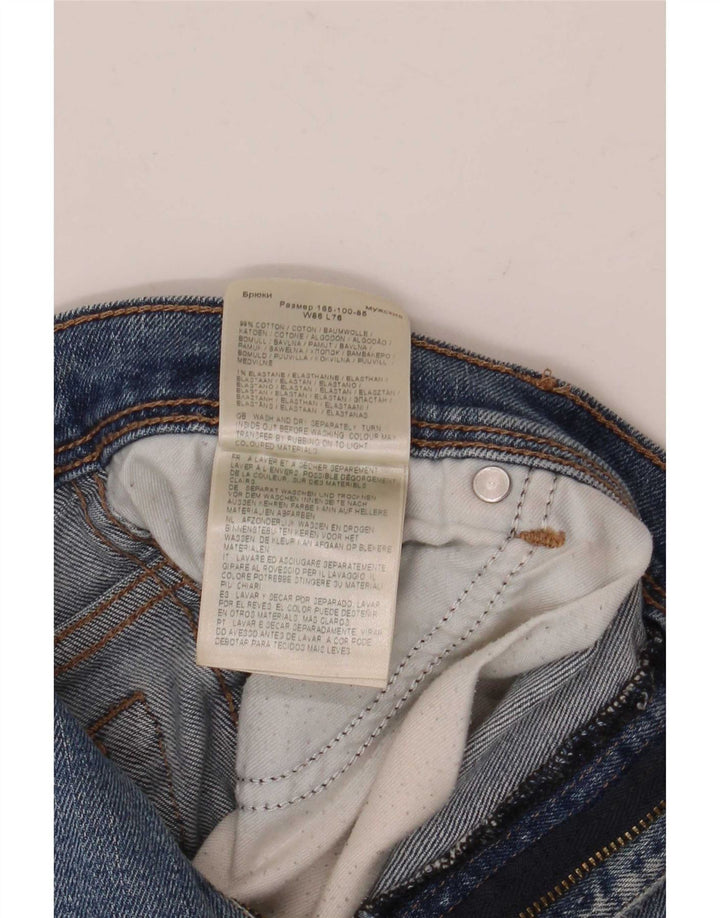 Ανδρικό τζιν Wrangler ίσιο W34 L30 Μπλε βαμβακερό