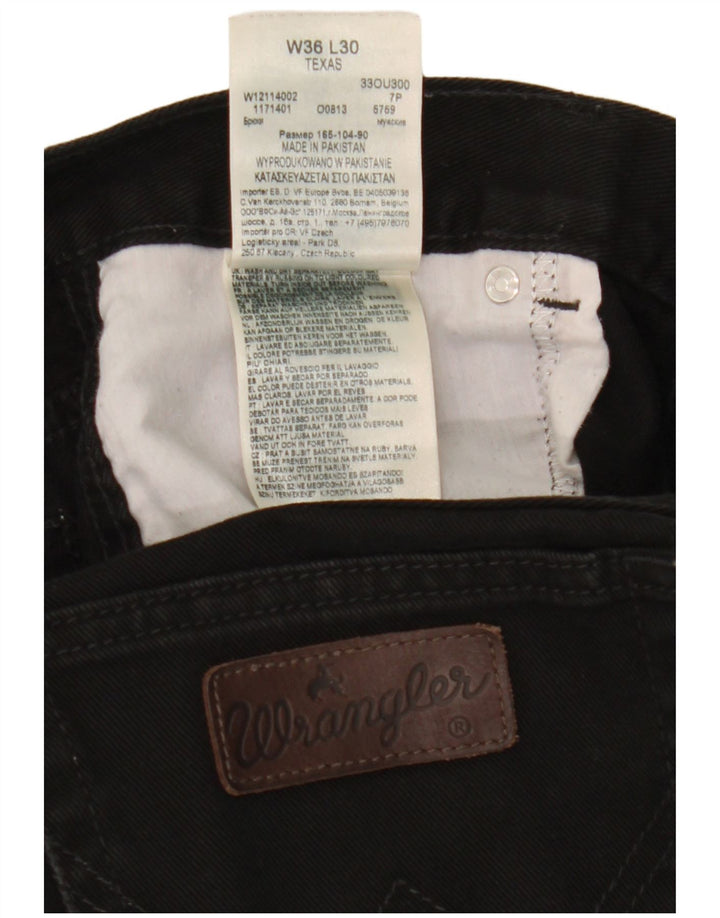 Wrangler Γυναικείο Texas Straight Jeans W36 L30 μαύρο βαμβακερό