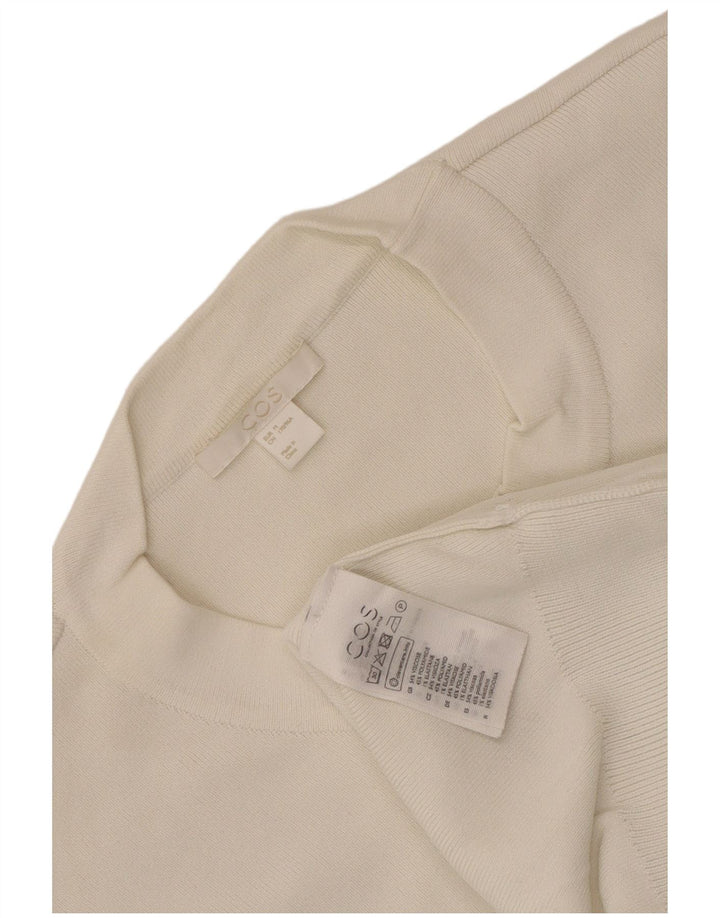 Γυναικείο πουλόβερ με λαιμόκοψη Cos Crew UK 14 Medium White Viscose