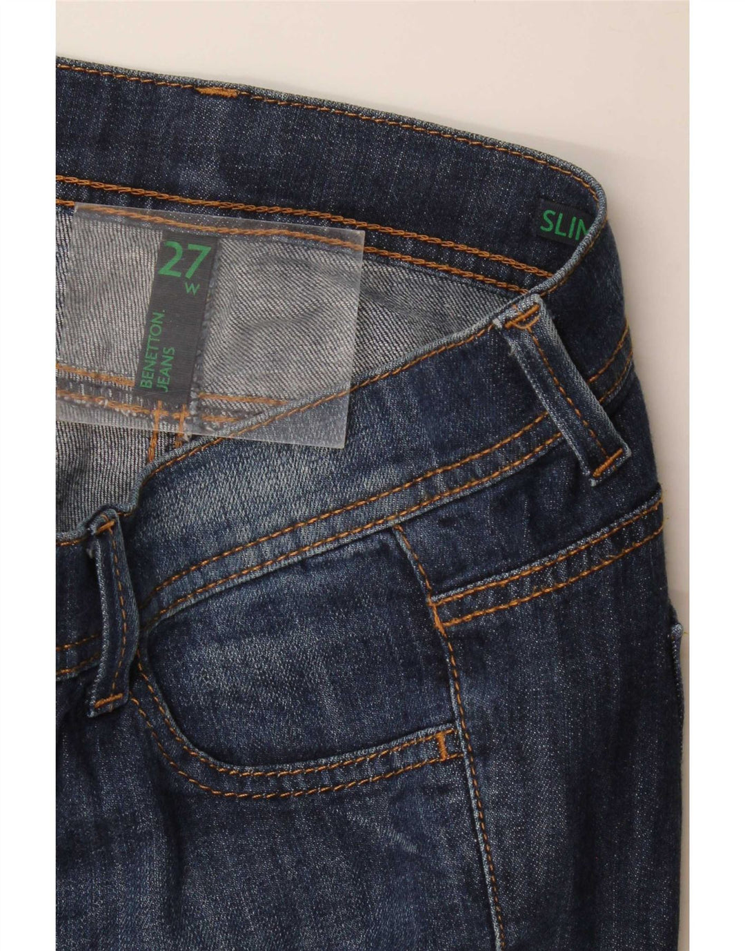 Benetton Γυναικείο Slim Jeans W27 L28 Blue