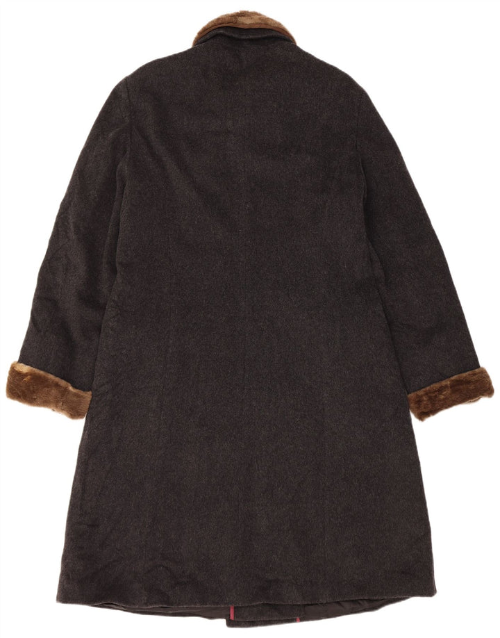 Dolomiten Γυναικείο παλτό με διπλό στήθος IT 48 XL Γκρι παρθένο μαλλί