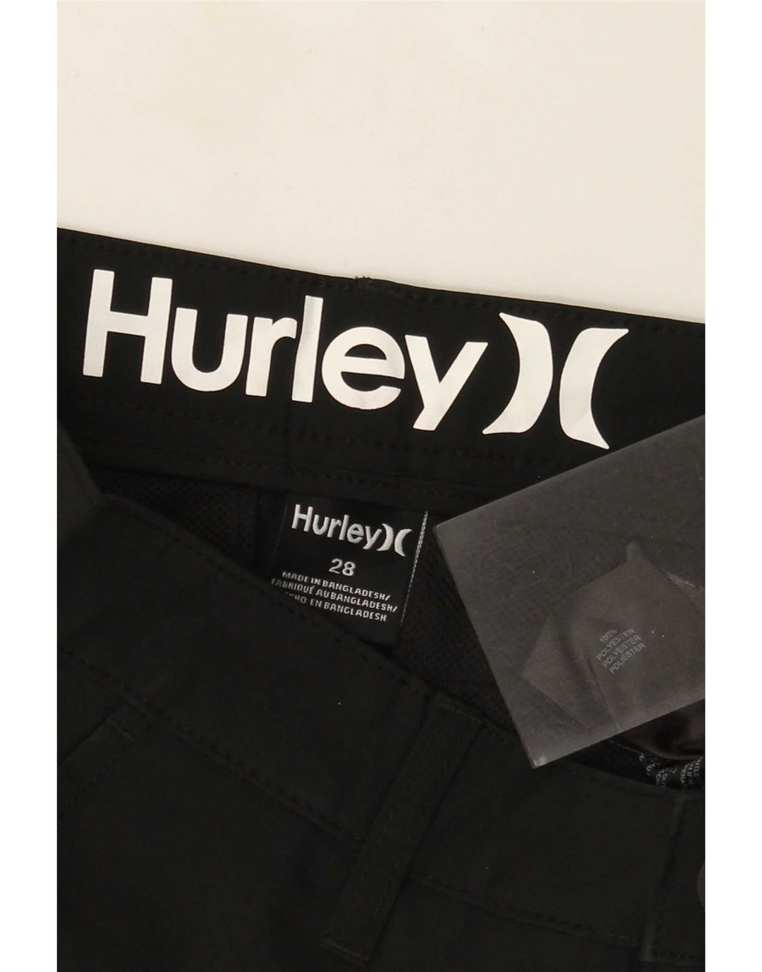 Ανδρικό σορτς Chino Hurley W28 Small Black Polyester