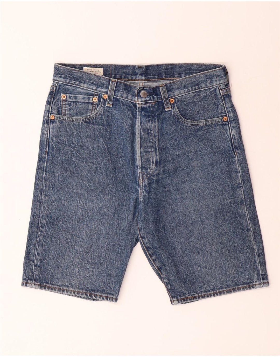 Ανδρικό τζιν σορτς Levi's 501 W30 μεσαίο μπλε βαμβακερό