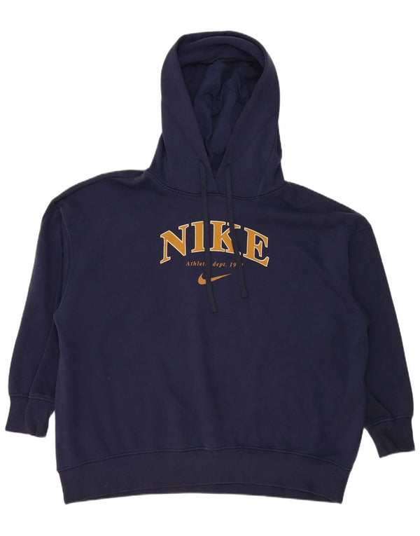 Ανδρικό γραφικό φόρεμα με κουκούλα Nike XL Navy Blue Cotton