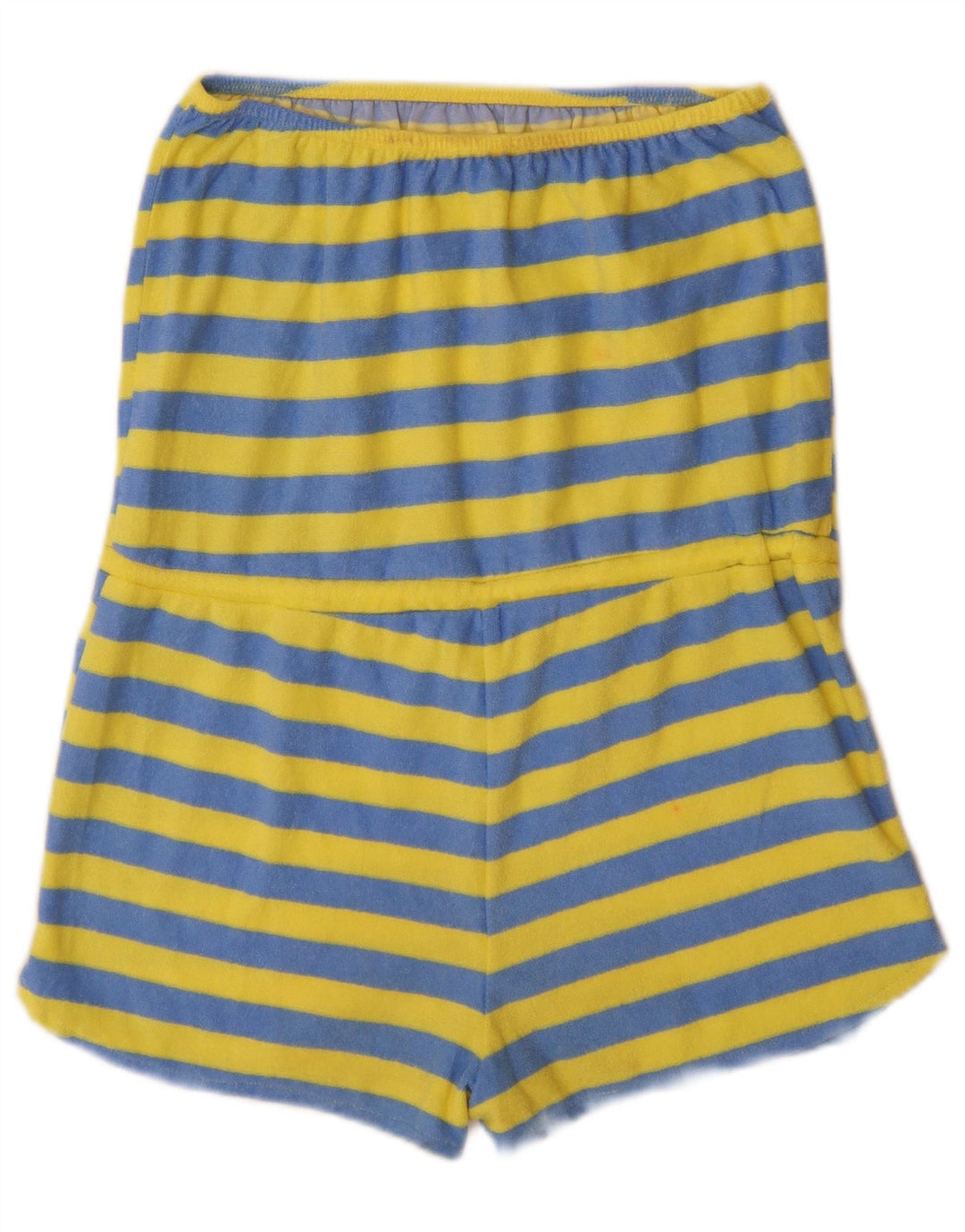 Zara Γυναικεία Στράπλες Playsuit UK 12 Βαμβακερό μεσαίο μπλε ριγέ