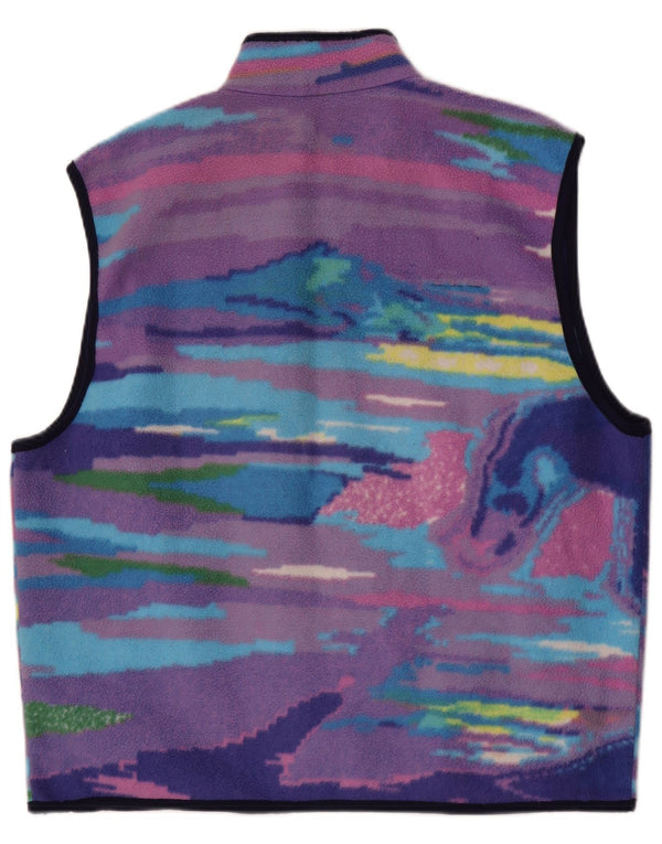 Colmar Ανδρικό Fleece Gilet UK 40 Μεγάλη Πολύχρωμη Βαφή Γραβάτας
