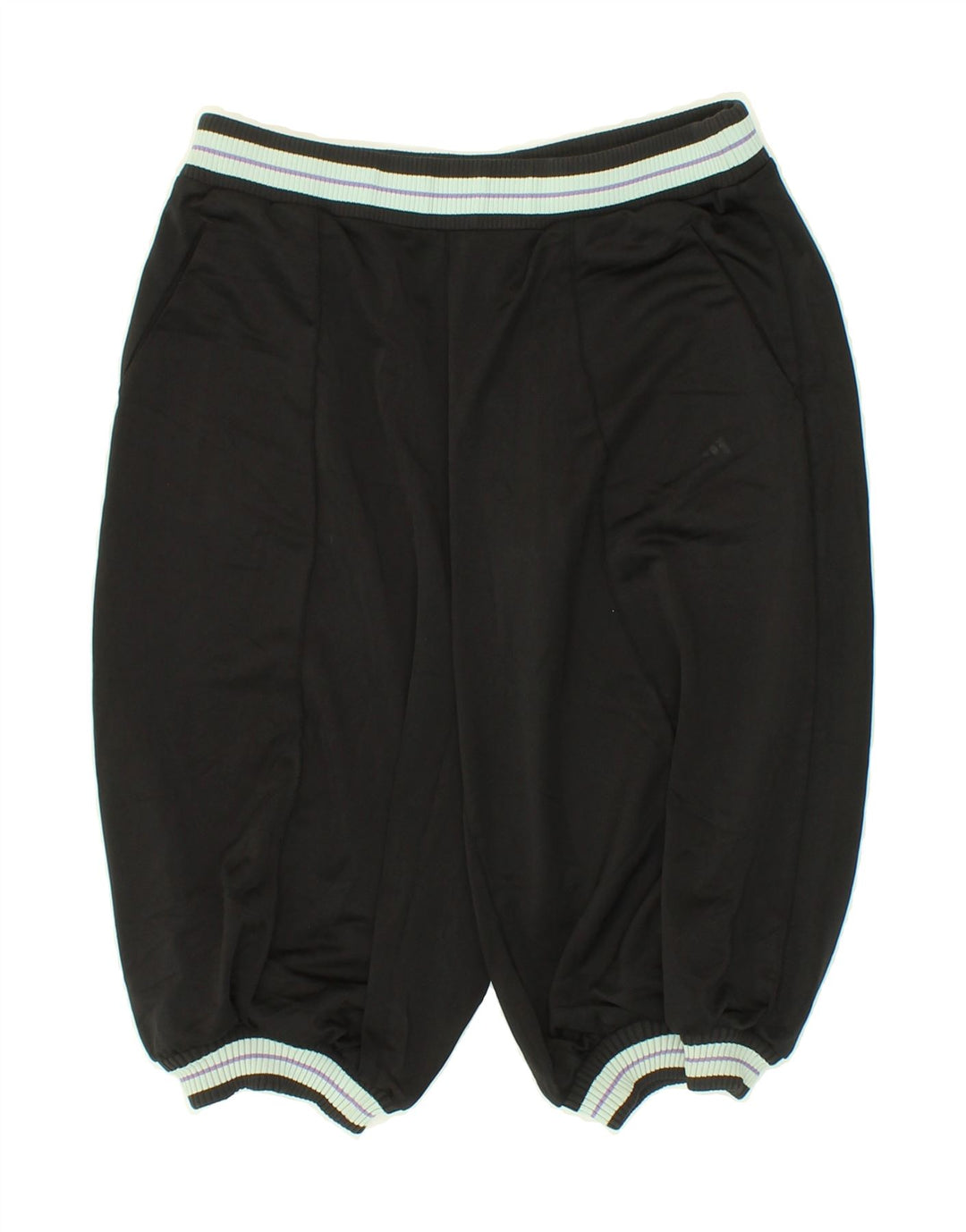 ADIDAS Womens Bermuda Sport Shorts UK 10 Small  Black Polyester Vintage Adidas and Second-Hand Adidas from Messina Hembry 