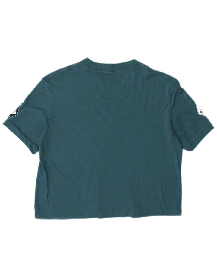 Γυναικείο γραφικό μπλουζάκι Volcom Loose Fit Crop Top size 4/6 Small Blue