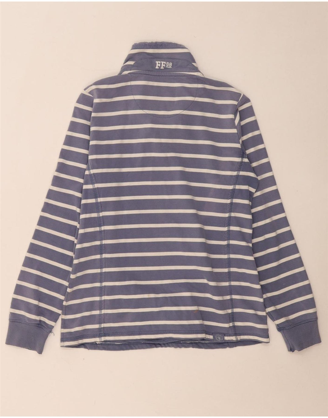 FAT FACE Γυναικείο φούτερ μεγάλου μεγέθους Jumper UK 10 Small Navy Blue ριγέ