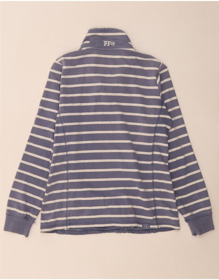 FAT FACE Γυναικείο φούτερ μεγάλου μεγέθους Jumper UK 10 Small Navy Blue ριγέ