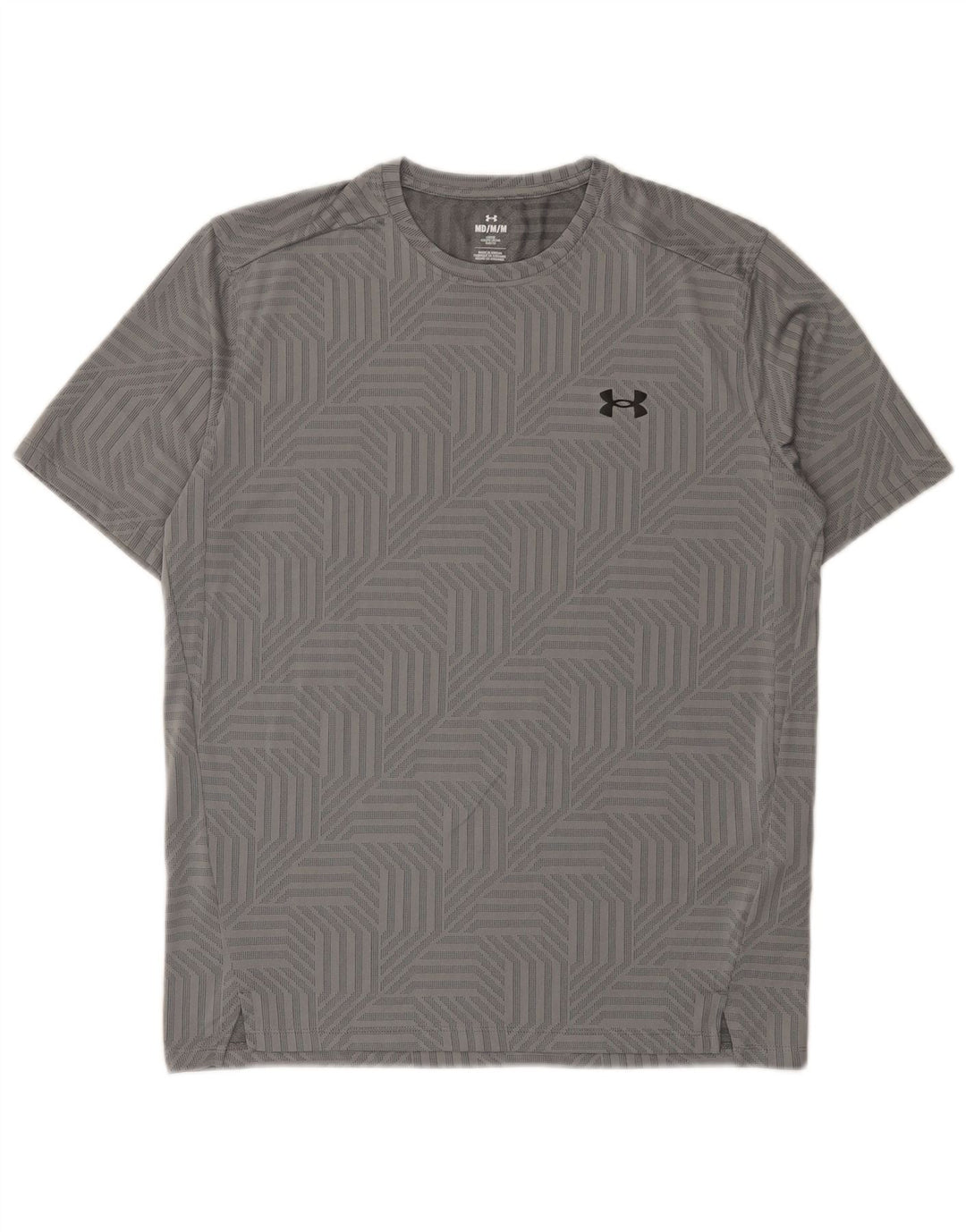 Ανδρικό T-Shirt Under Armour Top Medium Grey Geometric Polyester