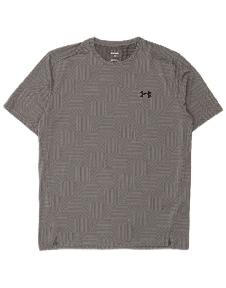 Ανδρικό T-Shirt Under Armour Top Medium Grey Geometric Polyester