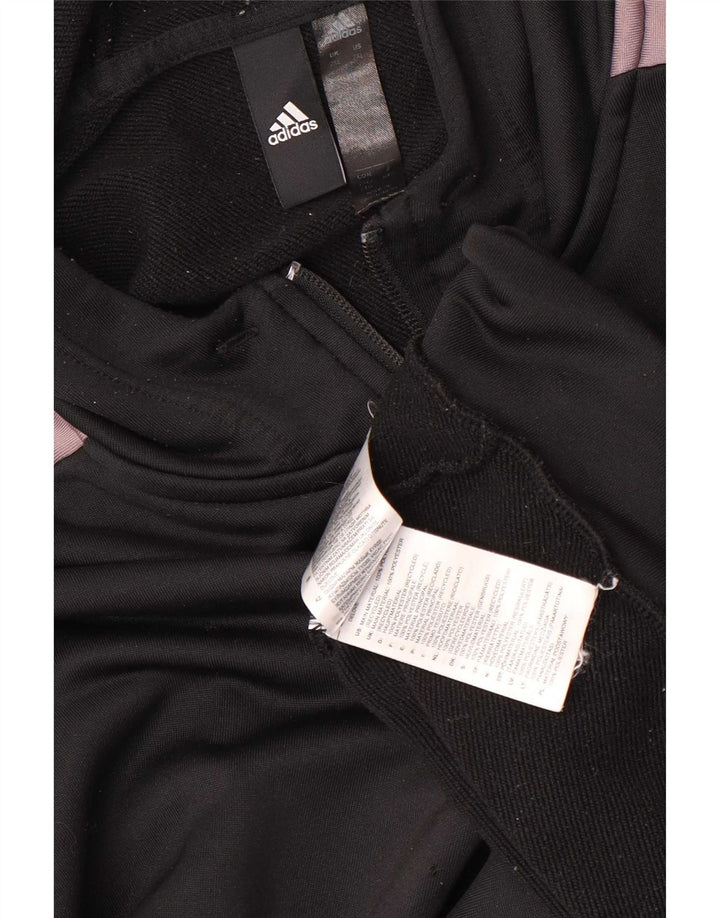 Ανδρικό πουλόβερ με κουκούλα με φερμουάρ Adidas 2XL μαύρο πολυεστέρα