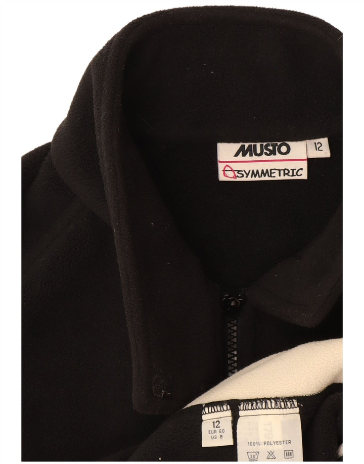 Musto Womens Fleece Gilet UK 12 Medium Black Colourblock Πολυεστέρας