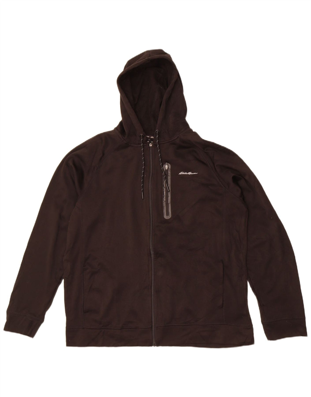 Ανδρικό πουλόβερ με κουκούλα με φερμουάρ Eddie Bauer XL Μαύρο πολυεστέρα