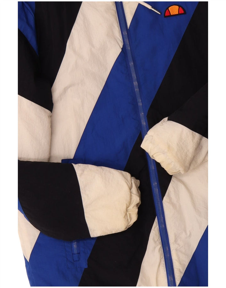 Ellesse Ανδρικό μπουφάν με επένδυση UK 38 Medium Blue Colorblock Πολυεστέρας
