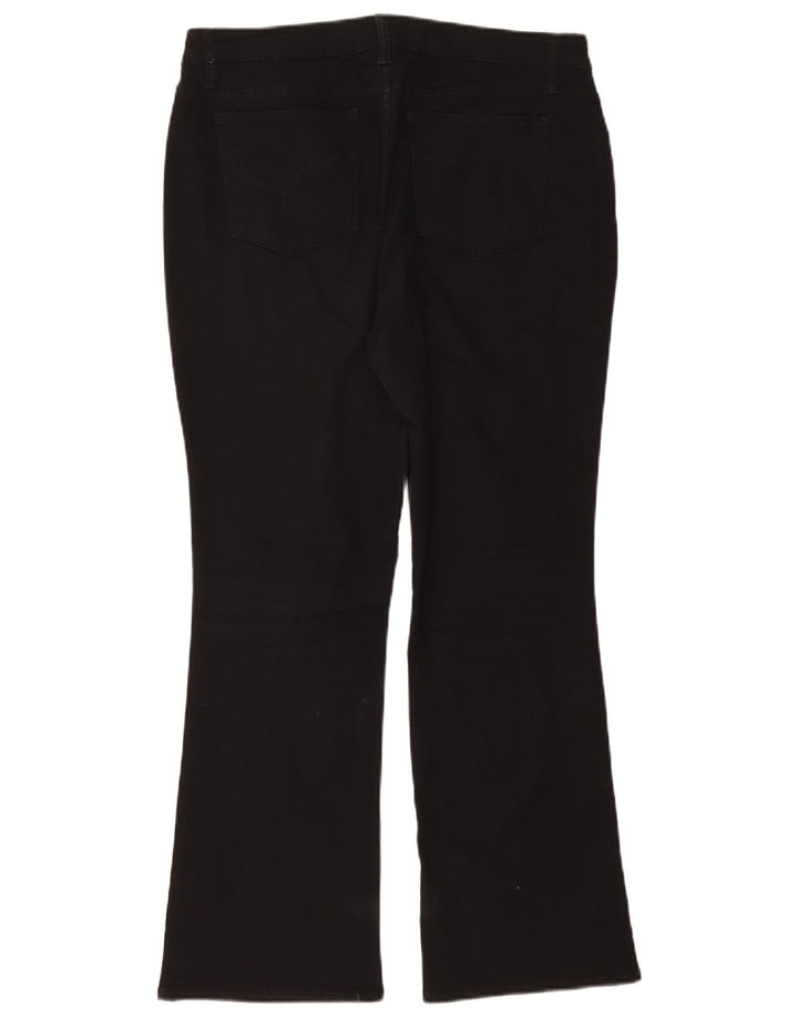 LEE Womens Riders Mid Rise Bootcut Jeans W36 L30 Black