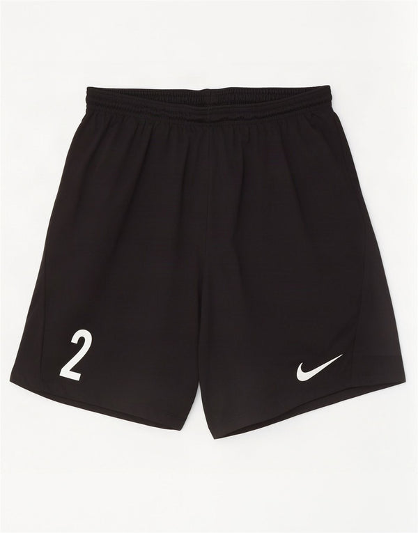 Γυναικείο γραφικό αθλητικό σορτς Nike Dri Fit UK 16 μεγάλο μαύρο πολυεστέρα