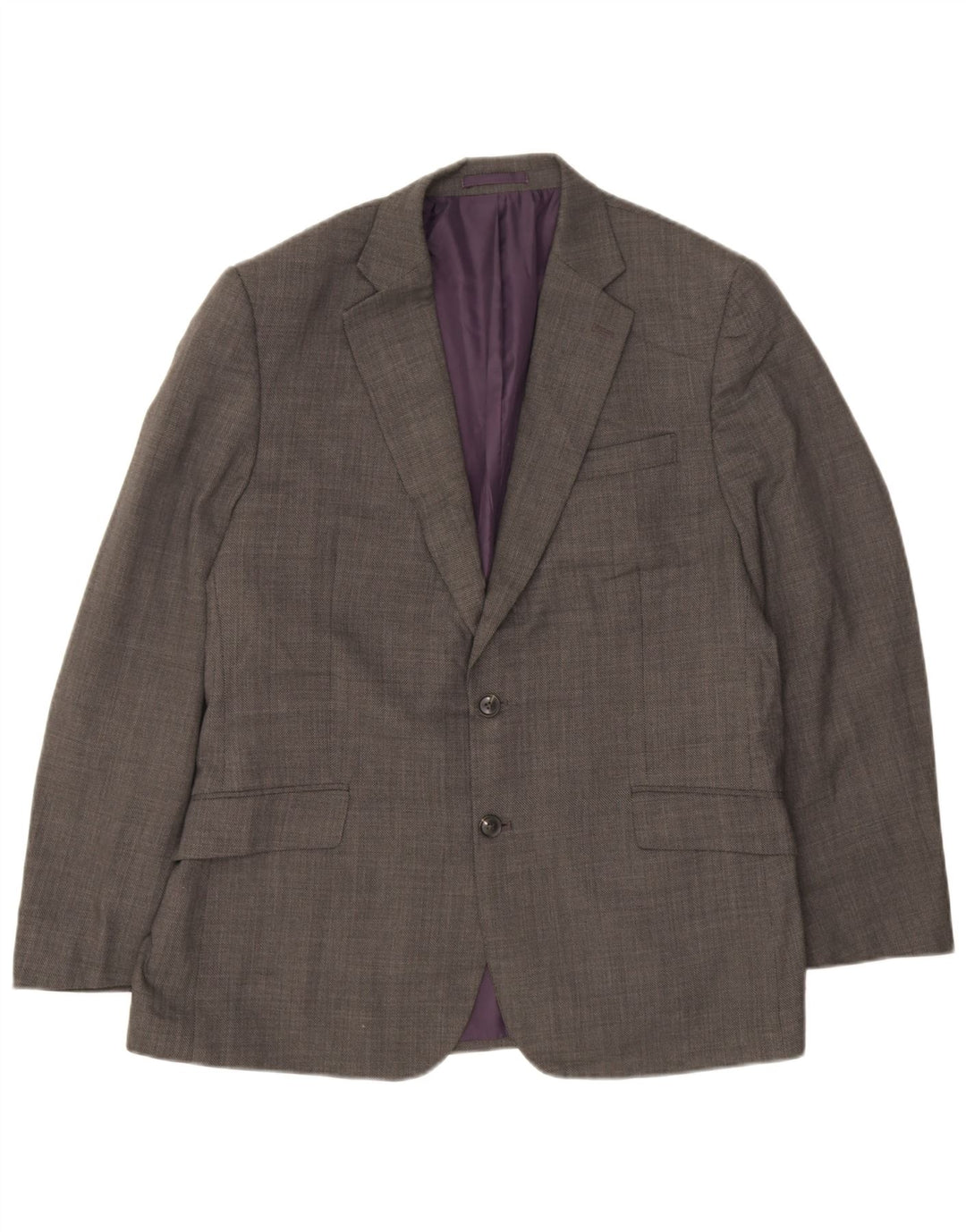 Marks & Spencer Ανδρικό Σακάκι Μπλέιζερ με 2 Κουμπιά Performance UK 42 Large Grey
