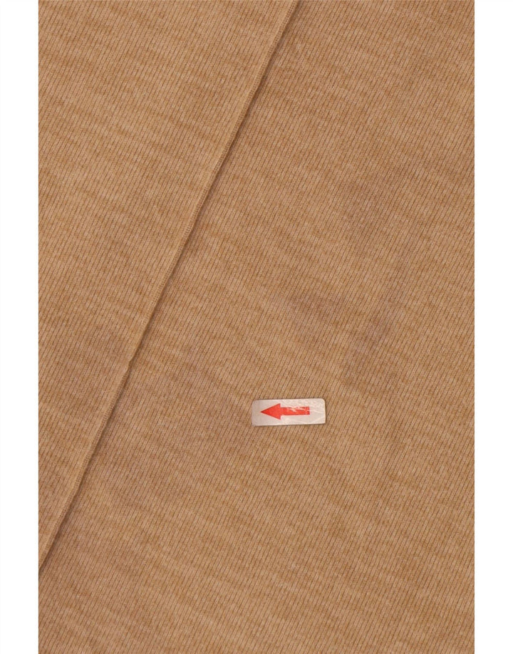 Zara Γυναικείο φόρεμα Shift UK 8 Small Beige Βαμβακερό