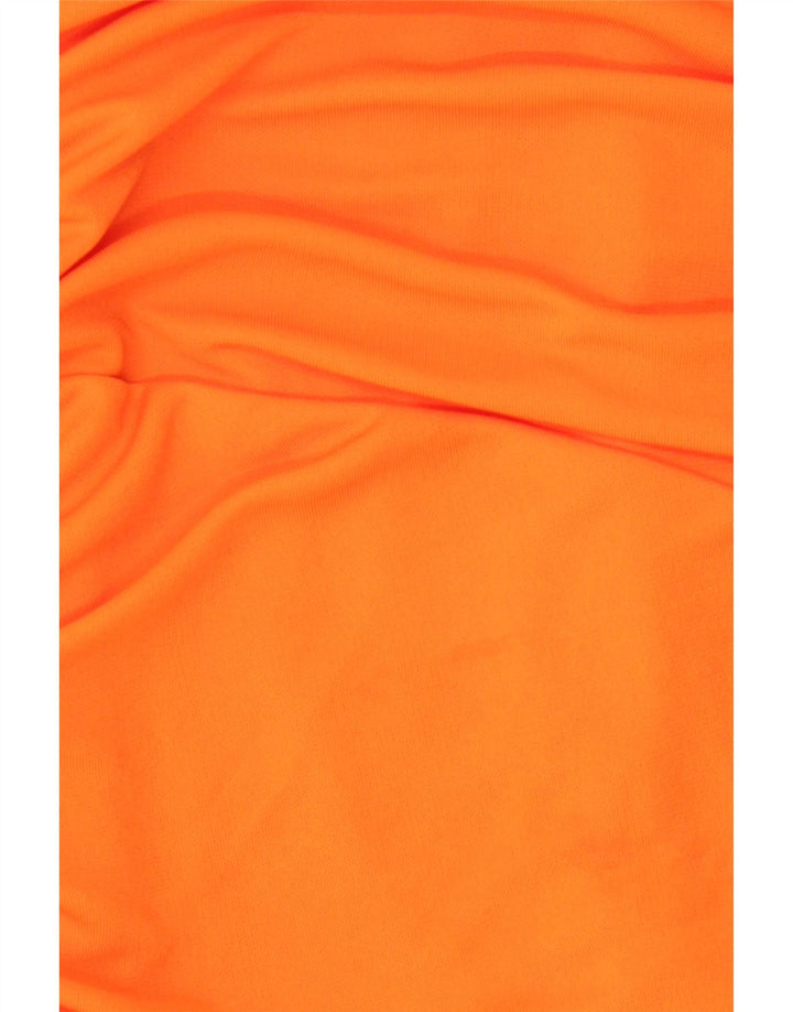 ZARA Womens Mini Halter Bodycon Dress UK 8 Small Orange Polyester Vintage Zara and Second-Hand Zara from Messina Hembry 